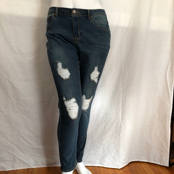 Deja Bleu Premium Jeans Distressed 